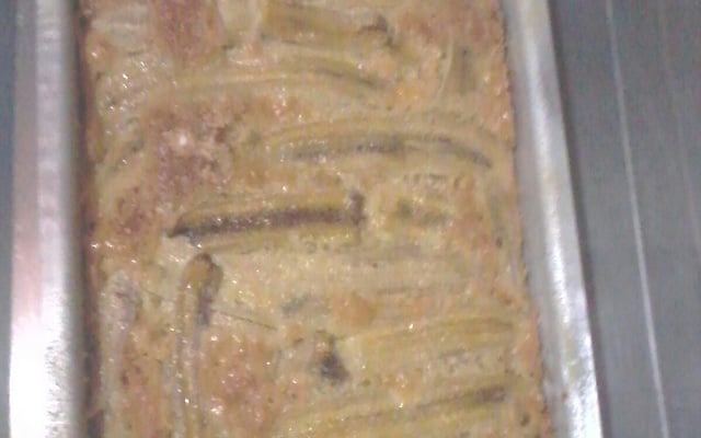 Bolo de banana de preguiçosa