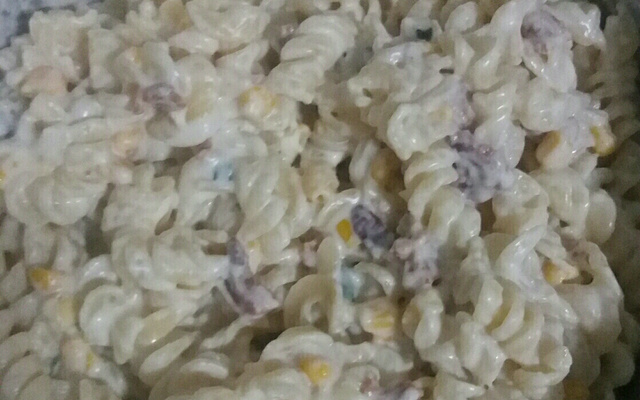 Macarrão com molho branco diferente
