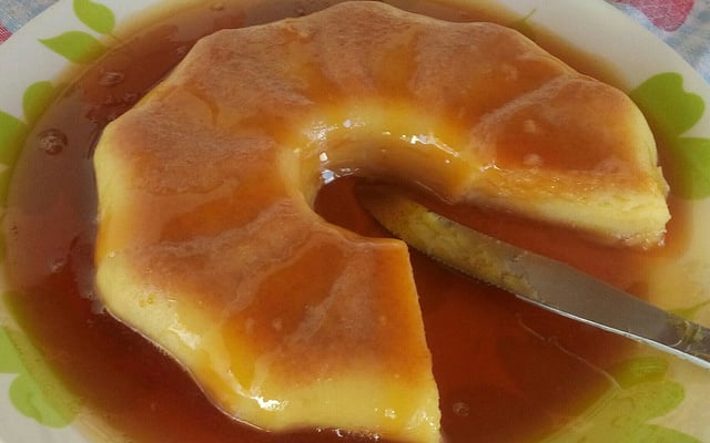 Pudim de pão de micro-ondas