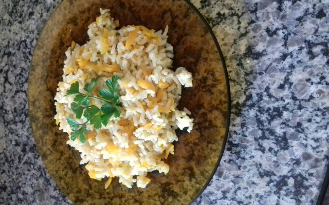 Arroz integral colorido
