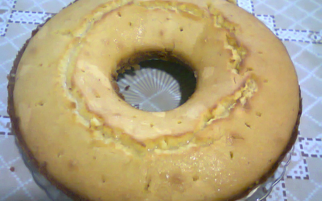 Bolo de fubá com coco