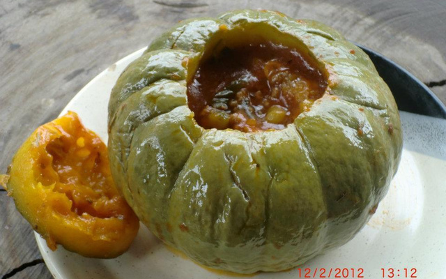 Minimoranga Recheada com carne moida