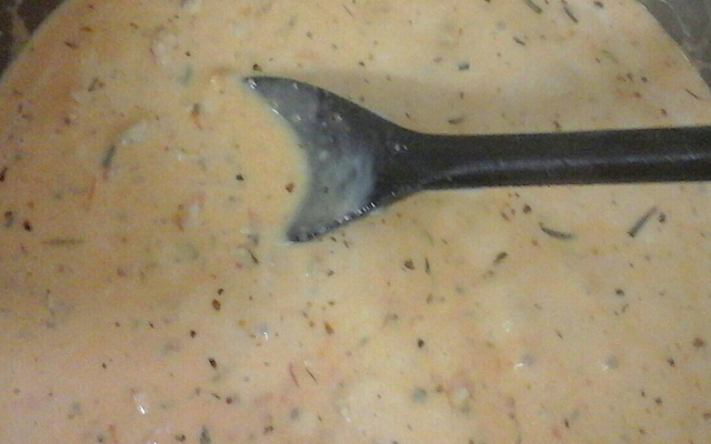 Camarão com requeijão