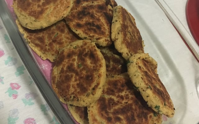 Hambúrguer de grão de bico