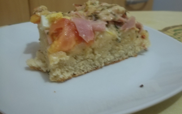 Focaccia com cobertura