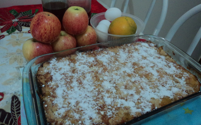 Torta de maçã crocante