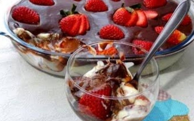 Escondidinho de morango