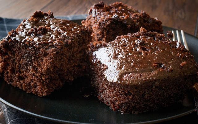 Bolo de chocolate quente