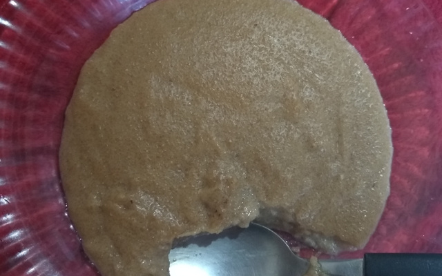 Mingau de farinha de mandioca