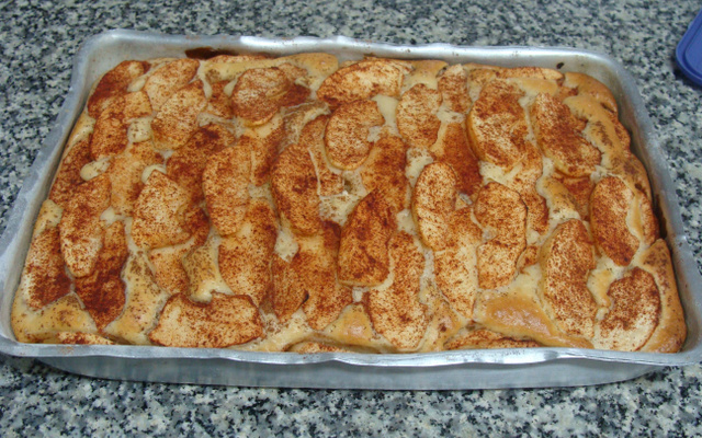 Torta de maçã aberta