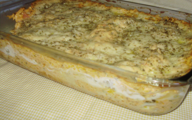 Lasanha caseira de frango
