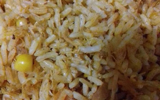 Arroz de frango desfiado