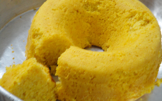 Bolo de milho com milharina