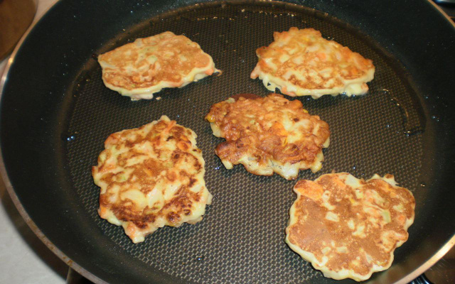 Bolinhos de ricota e vegetais