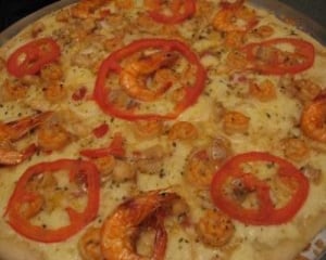 Pizza de camarão