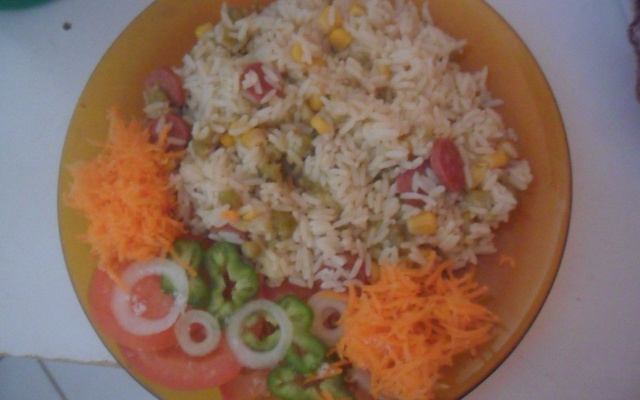 Arroz de panela de pressão da Josi