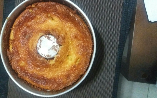 Bolo de milho de lata no liquidificador