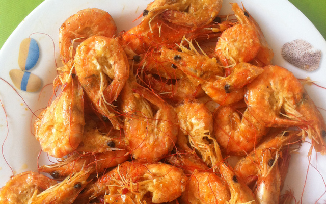 Camarão de quiosque