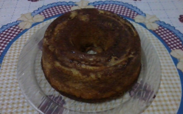Bolo de banana no liquidificador