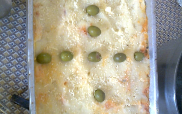 Escondidinho de batata com camarão e catupiry