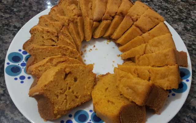 Bolo salgado com pimentão