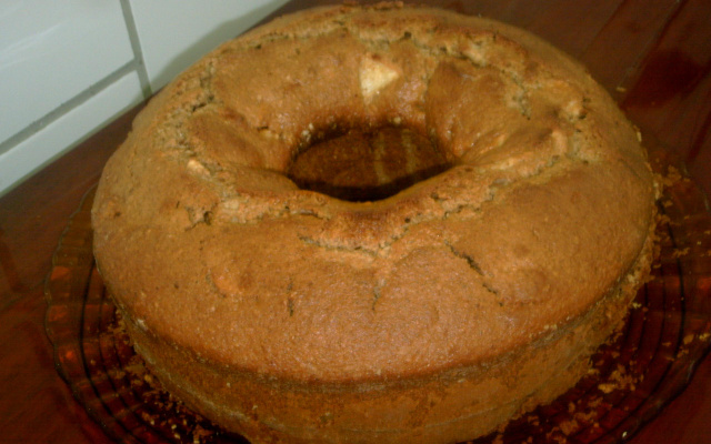 Bolo de maçã com fibras