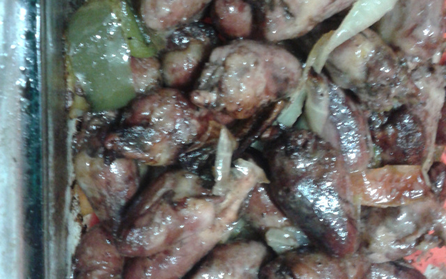 Coração de galinha ao forno