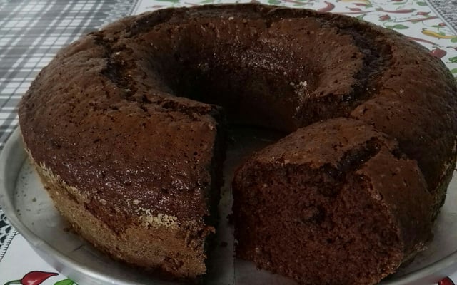 Bolo de chocolate úmido