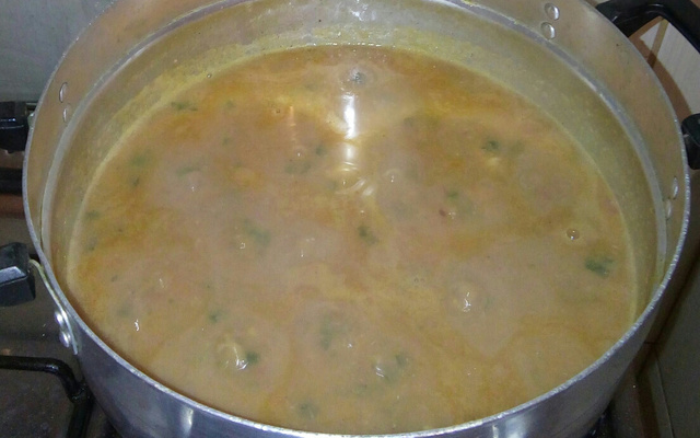 Feijão Branco com Camarão