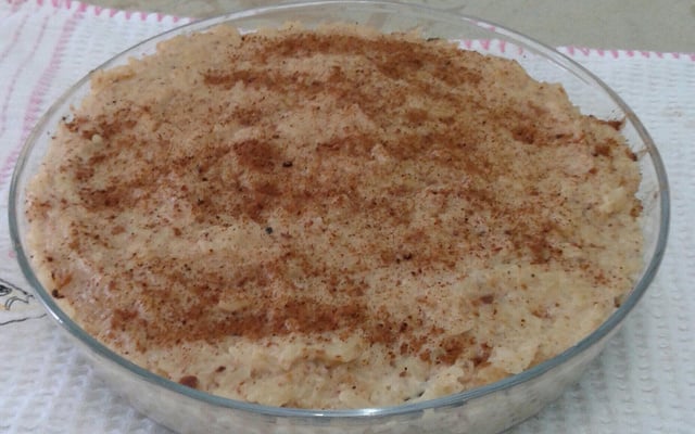 Arroz doce com amendoim