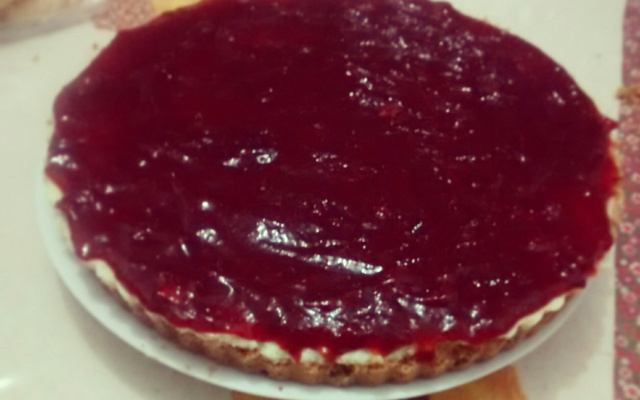 Receita de cheesecake - feito com ricota