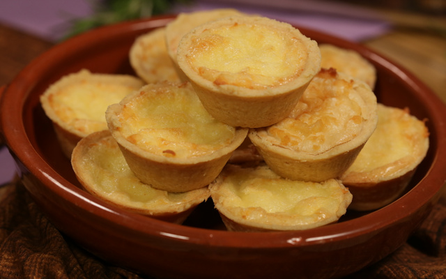 Empada cremosa de queijo