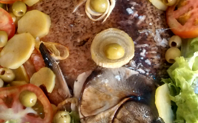 Peixe assado no forno