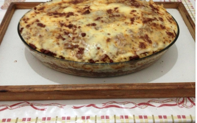 Macarronada com mussarela