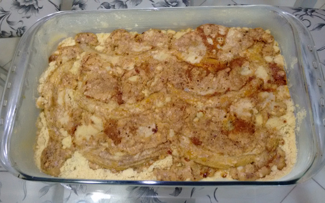 Torta de banana de farofinha