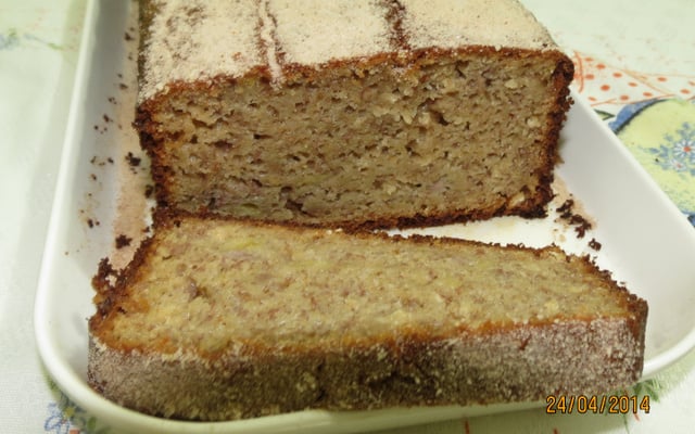 Bolo de banana sem lactose