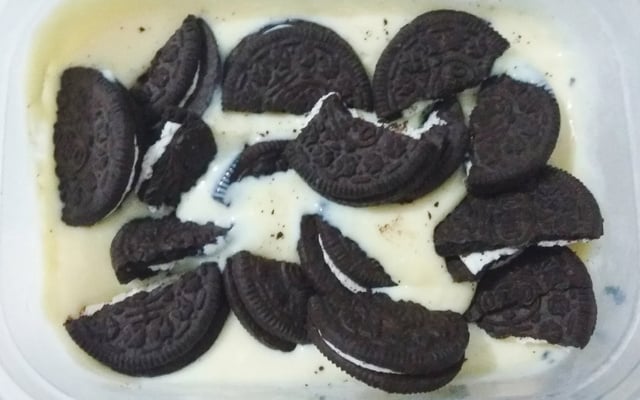 Creme branco com oreo super fácil