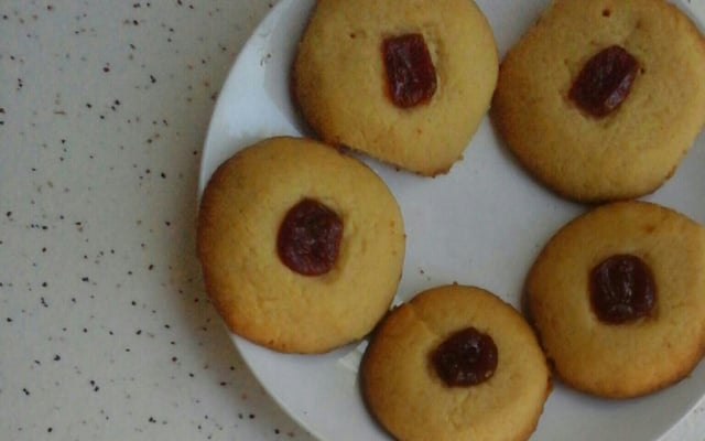Biscoito amanteigado de goiabada