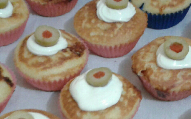 Cupcakes salgados da Aline