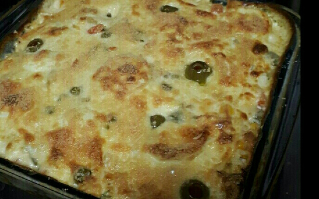 Torta de frango com legumes e requeijão ao forno do Lúcio Cezar