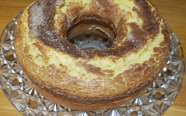 Bolo de banana de liquidificador