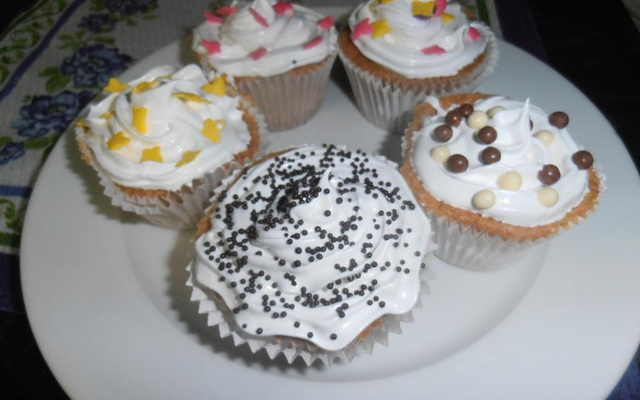 Cupcakes de baunilha