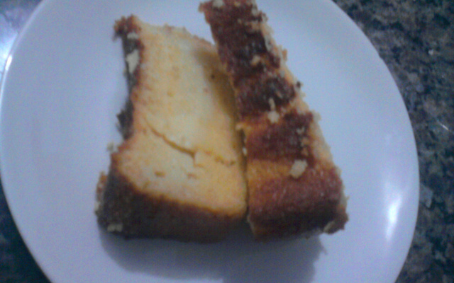 Bolo cremoso de fubá