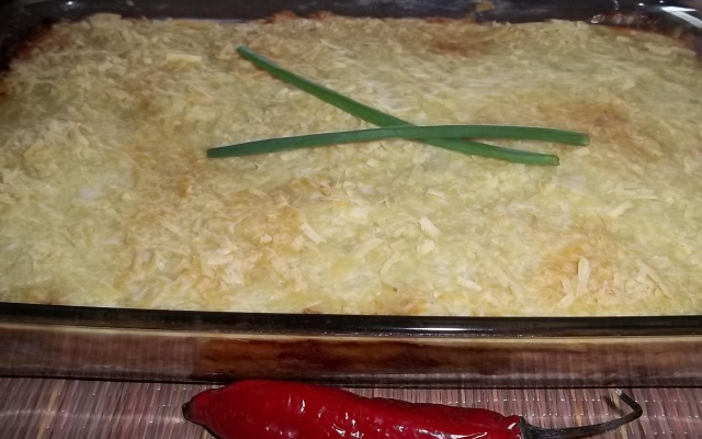 Escondidinho de carne seca