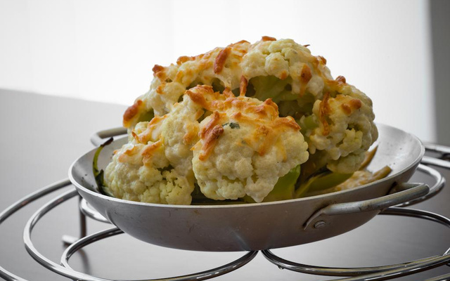 Couve flor gratinada