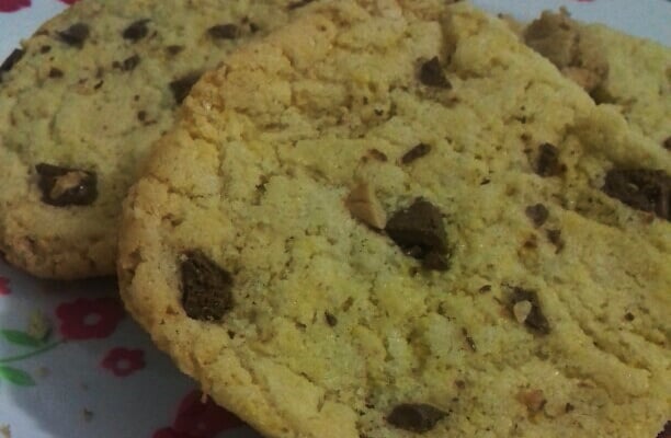 Cookie com massa de bolo