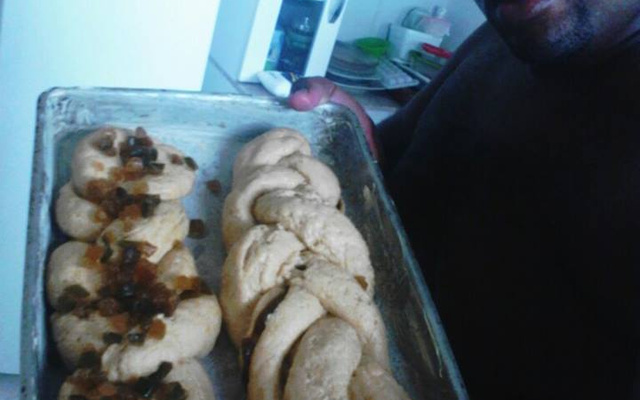 Pão trançado fofinho