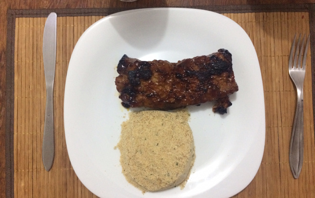 Lombo ao molho de maracujá