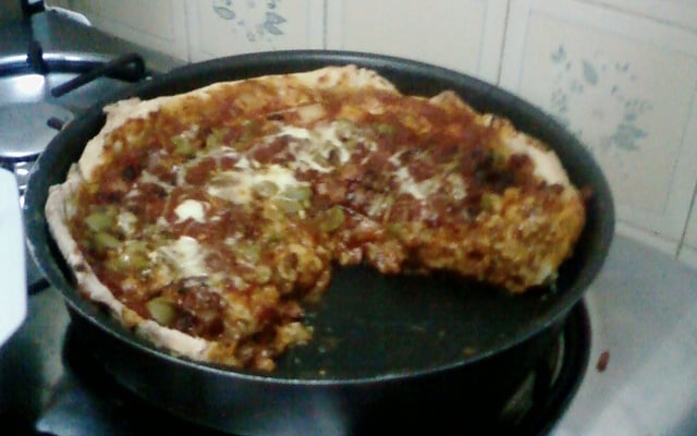 Pizza à moda de chicago