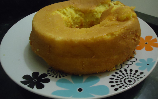Bolo de milho com queijo